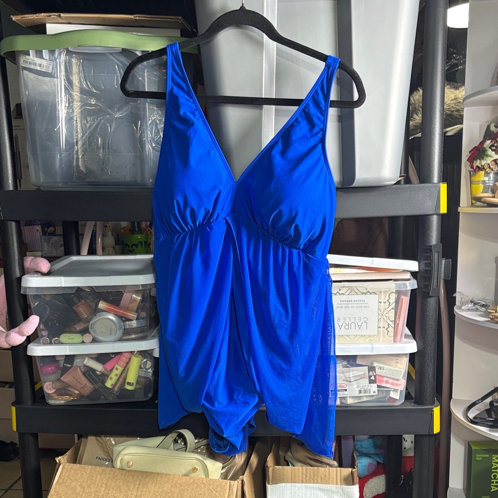 Elegant Royal Blue Women's Swimsuit